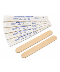 Tongue Depressor Wooden, Sterile Individually Wrapped, 100's/Box