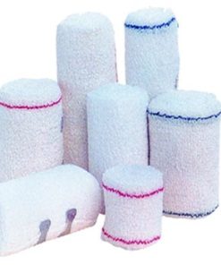 Cotton Crepe Bandage White (Blue Line)