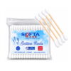 Cotton Buds (Wooden Stick) – Printed Zip Bag, 100’s