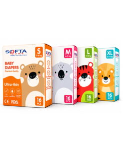 Ultra-Thin Baby Diapers – 16 PCS