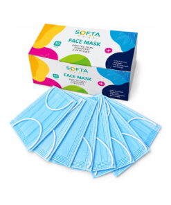 Face Mask Surgical Softa Earloop, 50's Light Blue