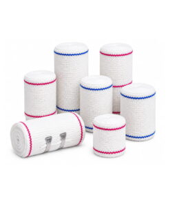 Bandage, Cotton Crepe With Blue Line
